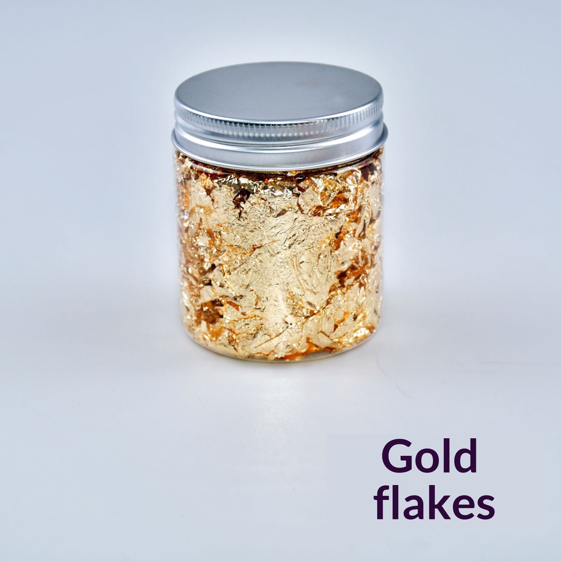 Nail Art Foil Flakes, Gold & Silver